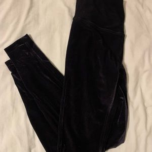 lululemon black velvet leggings